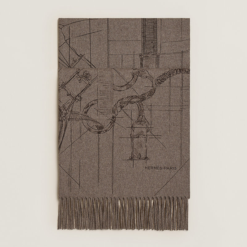 HERMES カシミヤマフラー カシミヤマフラー 《カマイユ》 ジャカード | Hermès - エルメス
